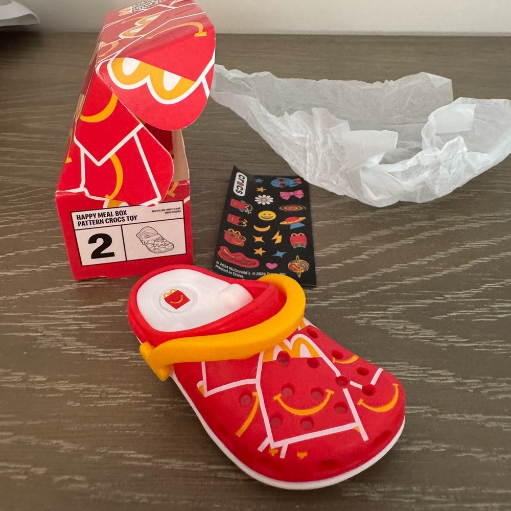 McDonald’s Crocs Toy #2 with Box and Stickers